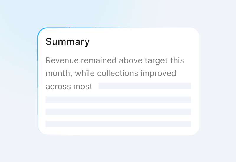 Performance Summaries